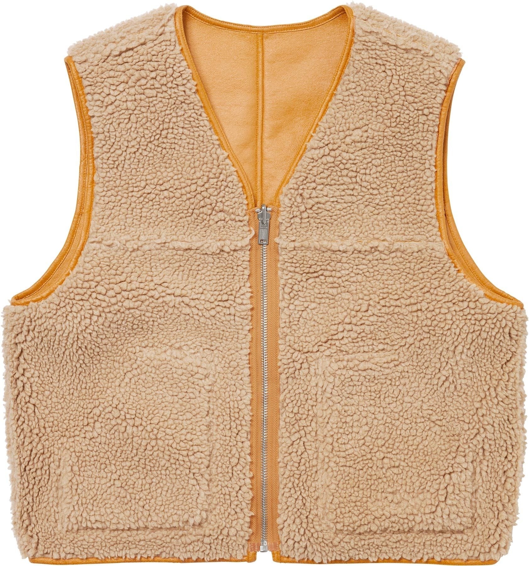 Reversible Faux Shearling Vest view 17